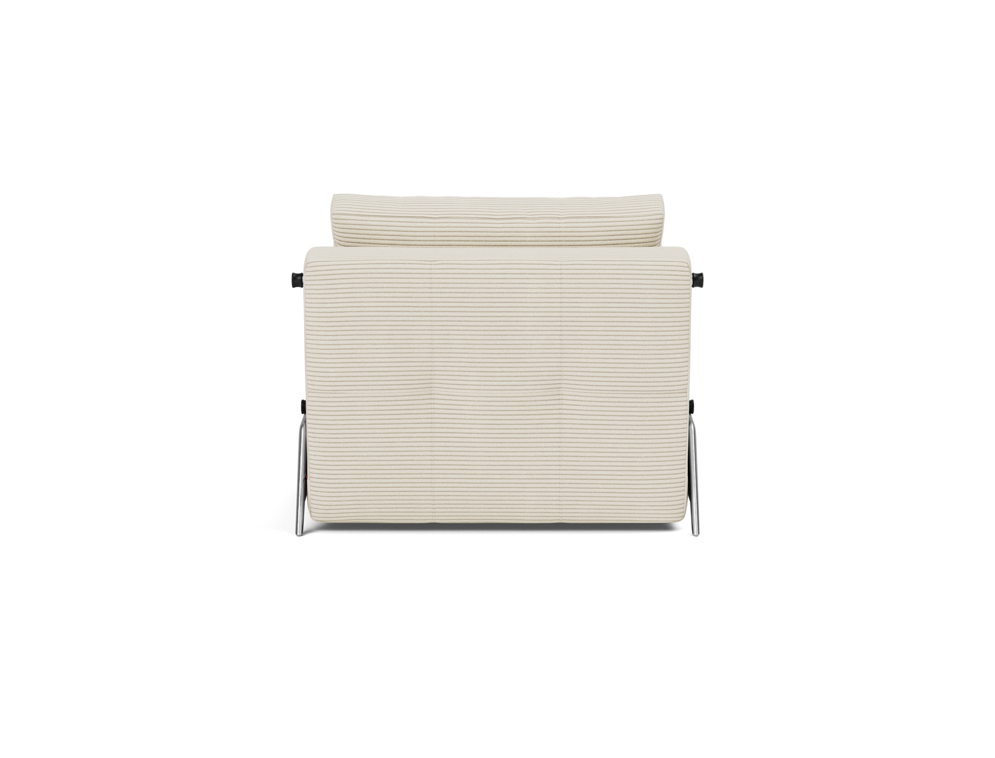 Schlafsessel Cubed 90 Kord Corduroy 594-Ivory Beine Aluminium