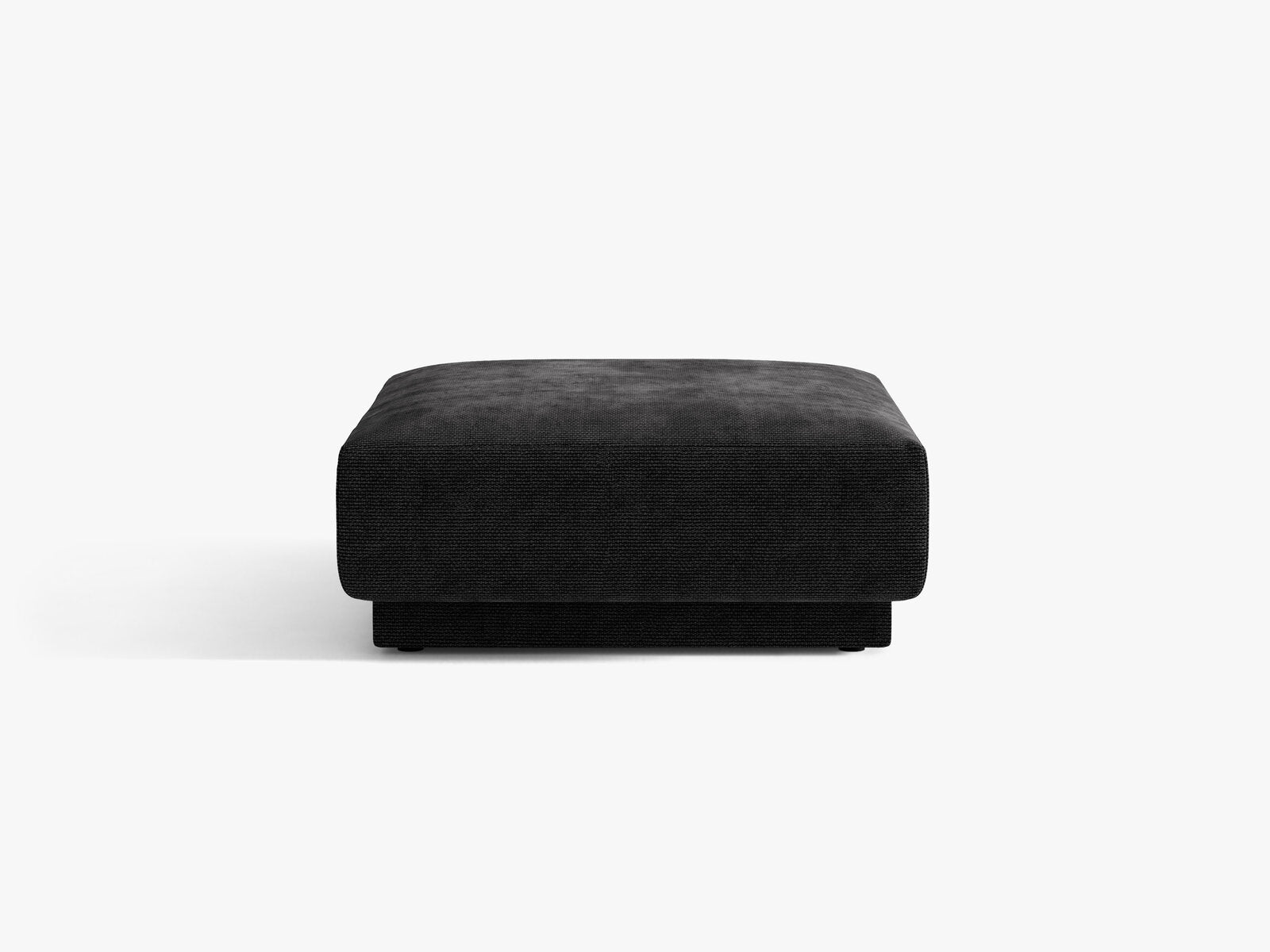 Micadoni Hocker Miley 1-Sitzer Chenille Haga Schwarz