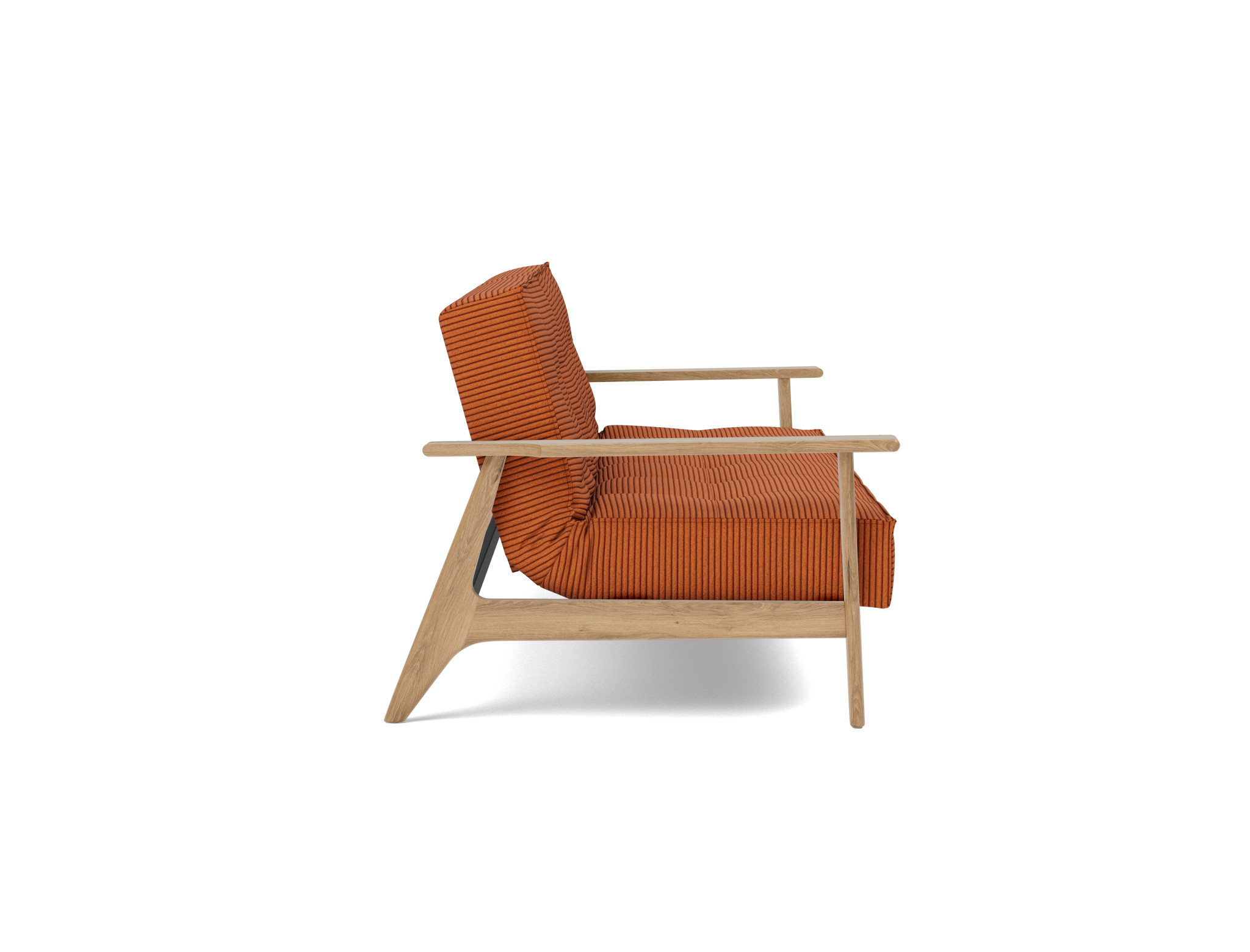 Schlafsofa Splitback Frej Kord Corduroy 595-Burnt-Orange