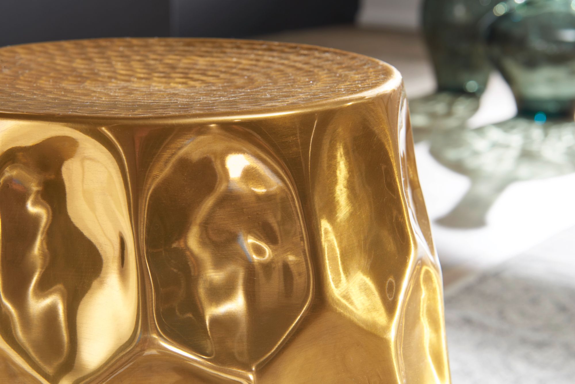 Beistelltisch Vega Aluminium Gold Ø 30 × H 47 cm