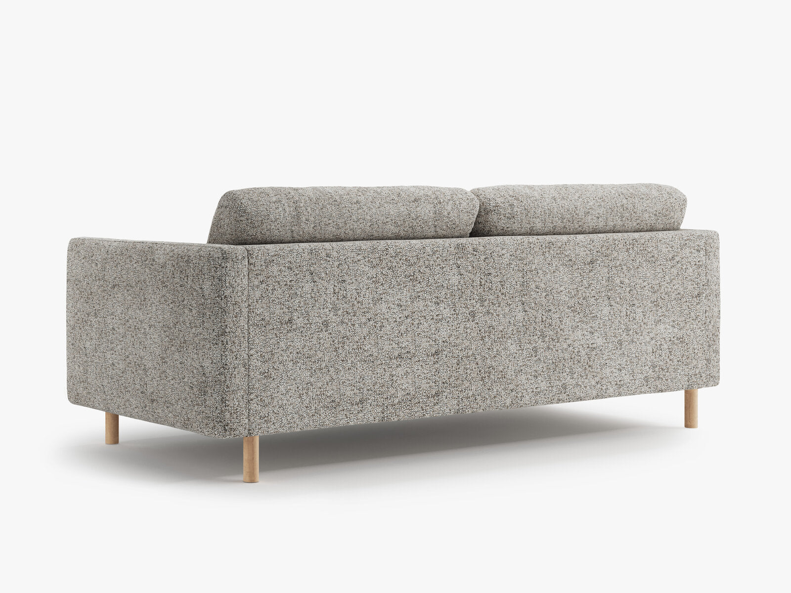 Micadoni Sofa Eden 3-Sitzer Strukturierter Stoff Beige Melange