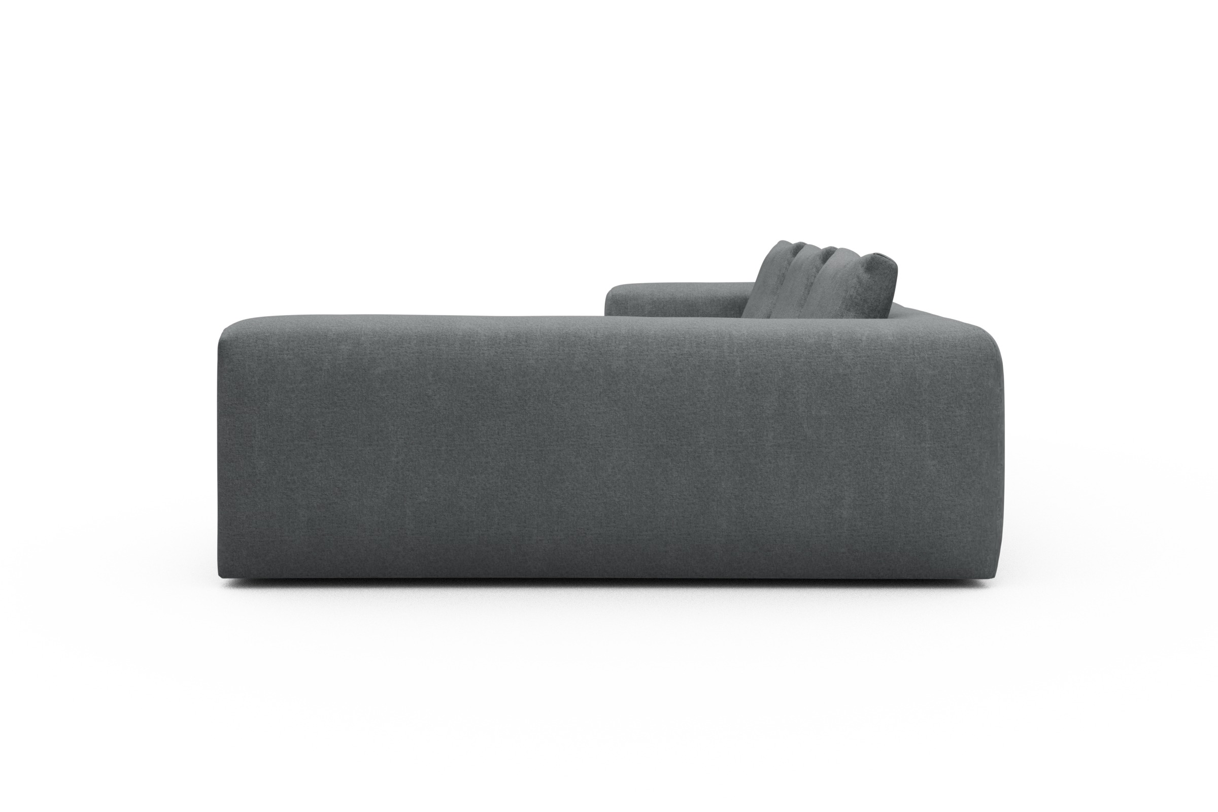 Ecksofa Fred 2x 2,5-Sitzer rechts offen Casone-Gravel-Grey