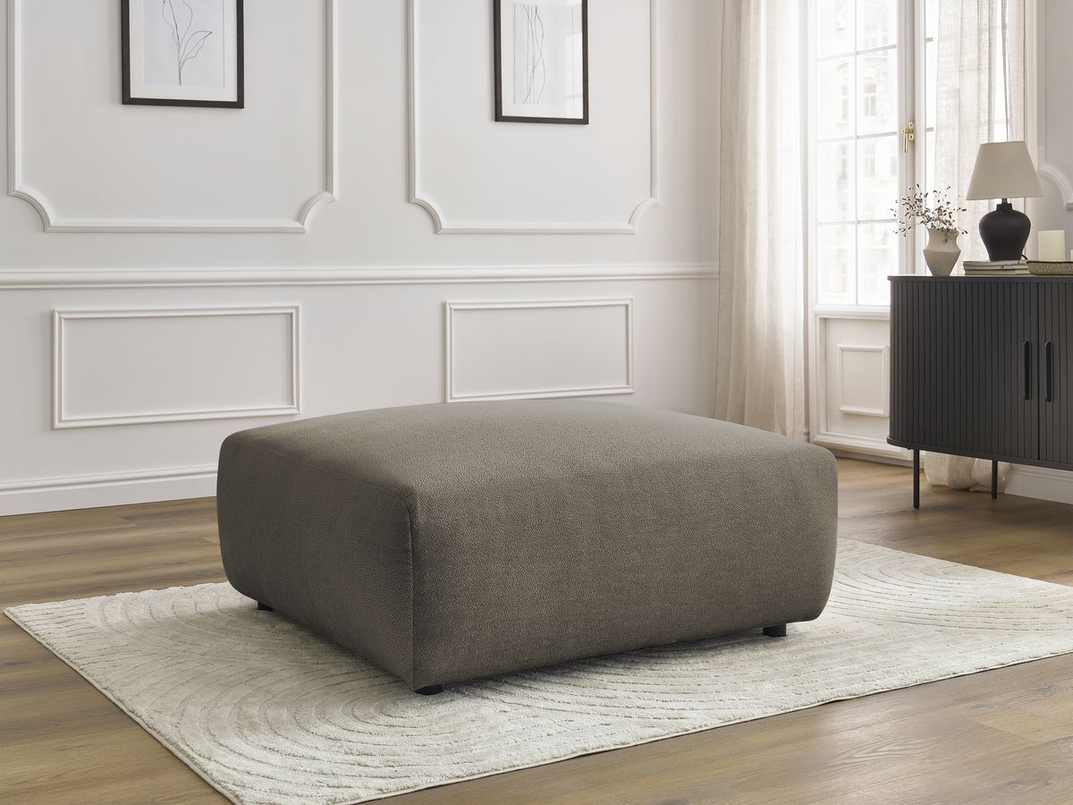 Bobochic Lucien Pouf Stoff Taupe