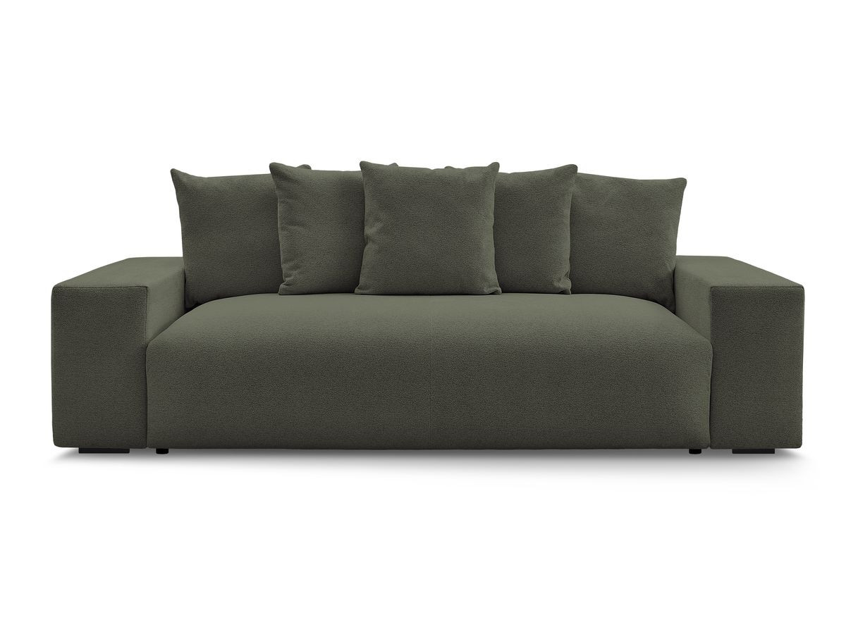 Bobochic Voltaire Sofa 3-Sitzer 280 × 124 cm Melange-Stoff Grün