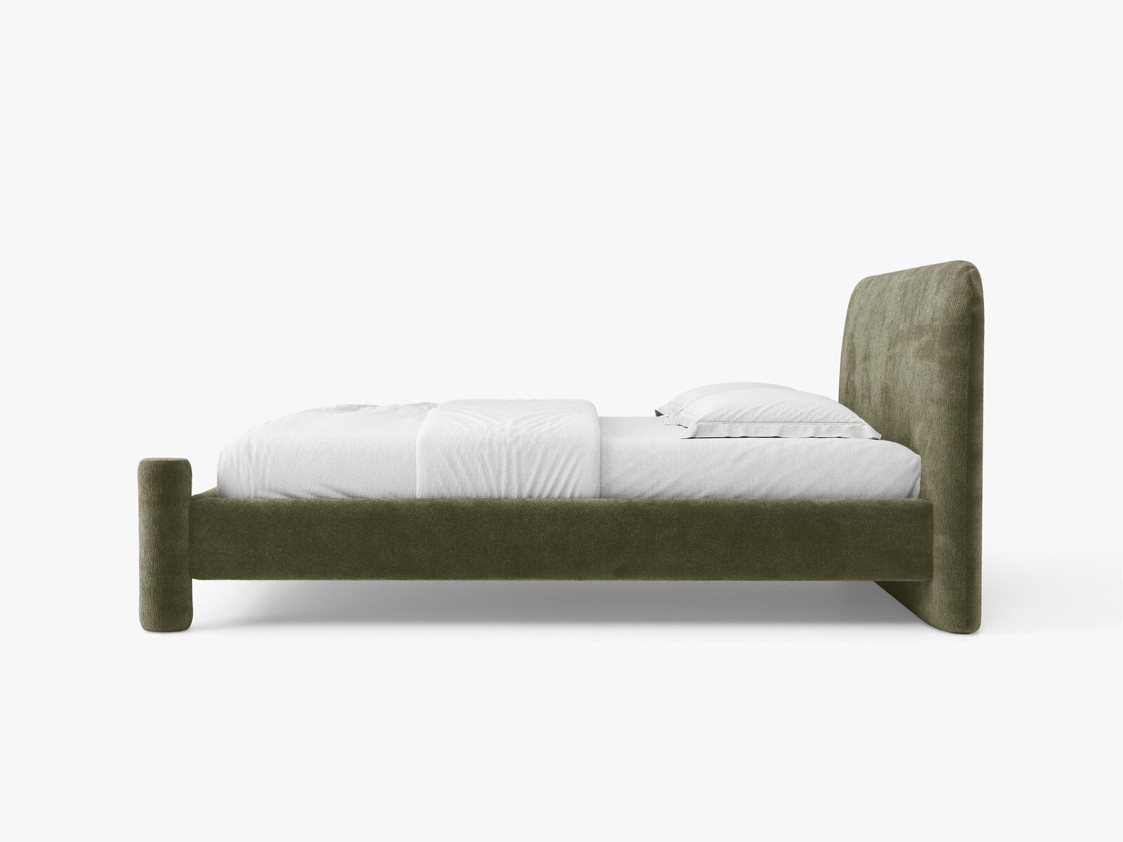 Micadoni Vera Bett mit Kopfteil Chenille Perfect Harmony Grün 140x200