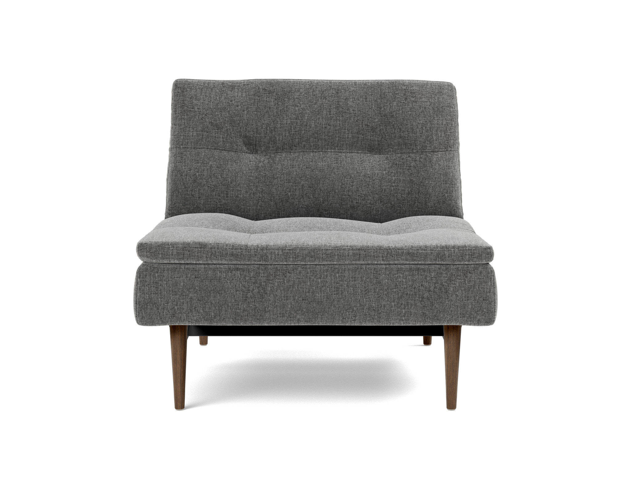 Sessel Dublexo Strukturierter Stoff Twist 563-Charcoal Beine Styletto Eiche dunkel