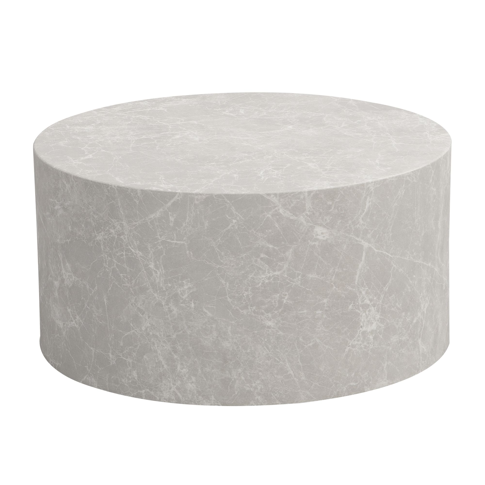 Couchtisch Alsen Beige Steinoptik Ø 60 cm