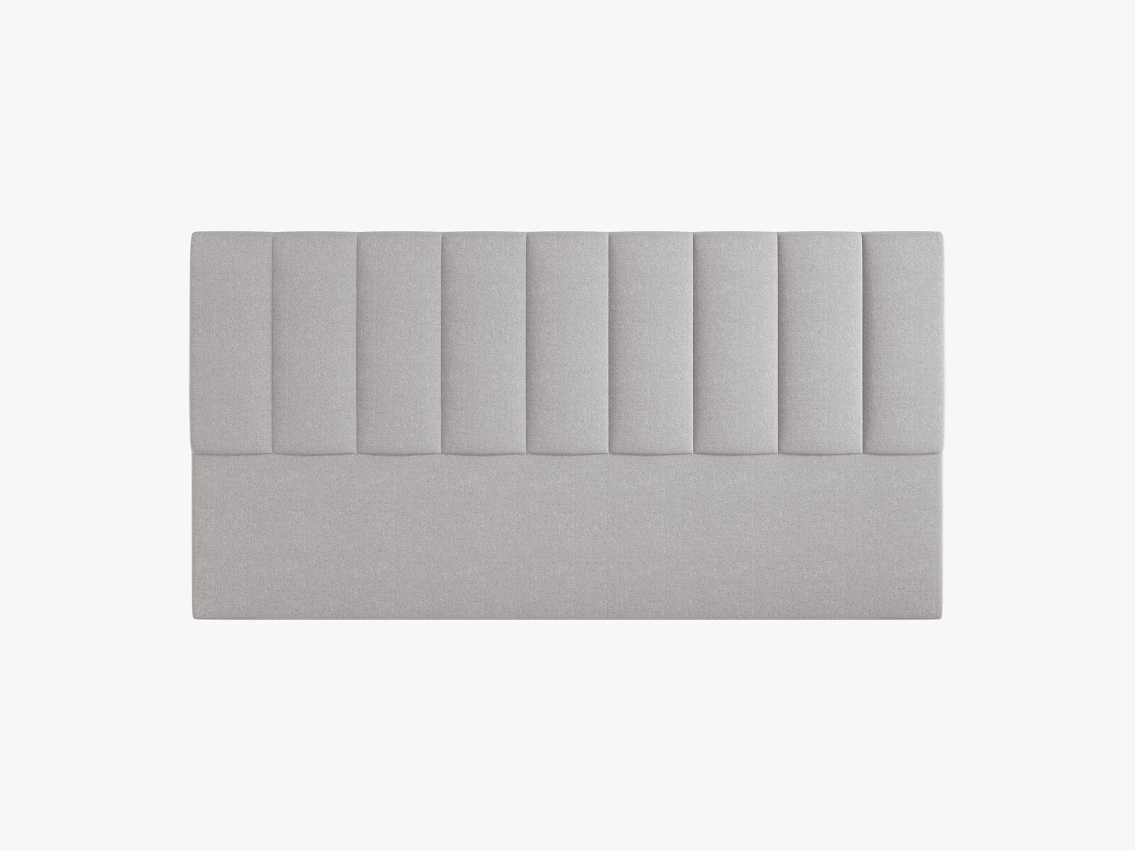 Micadoni Marl Samtiger Kopfteil 140 cm (H 95 cm) Chenille Eden Hellgrau 180x95