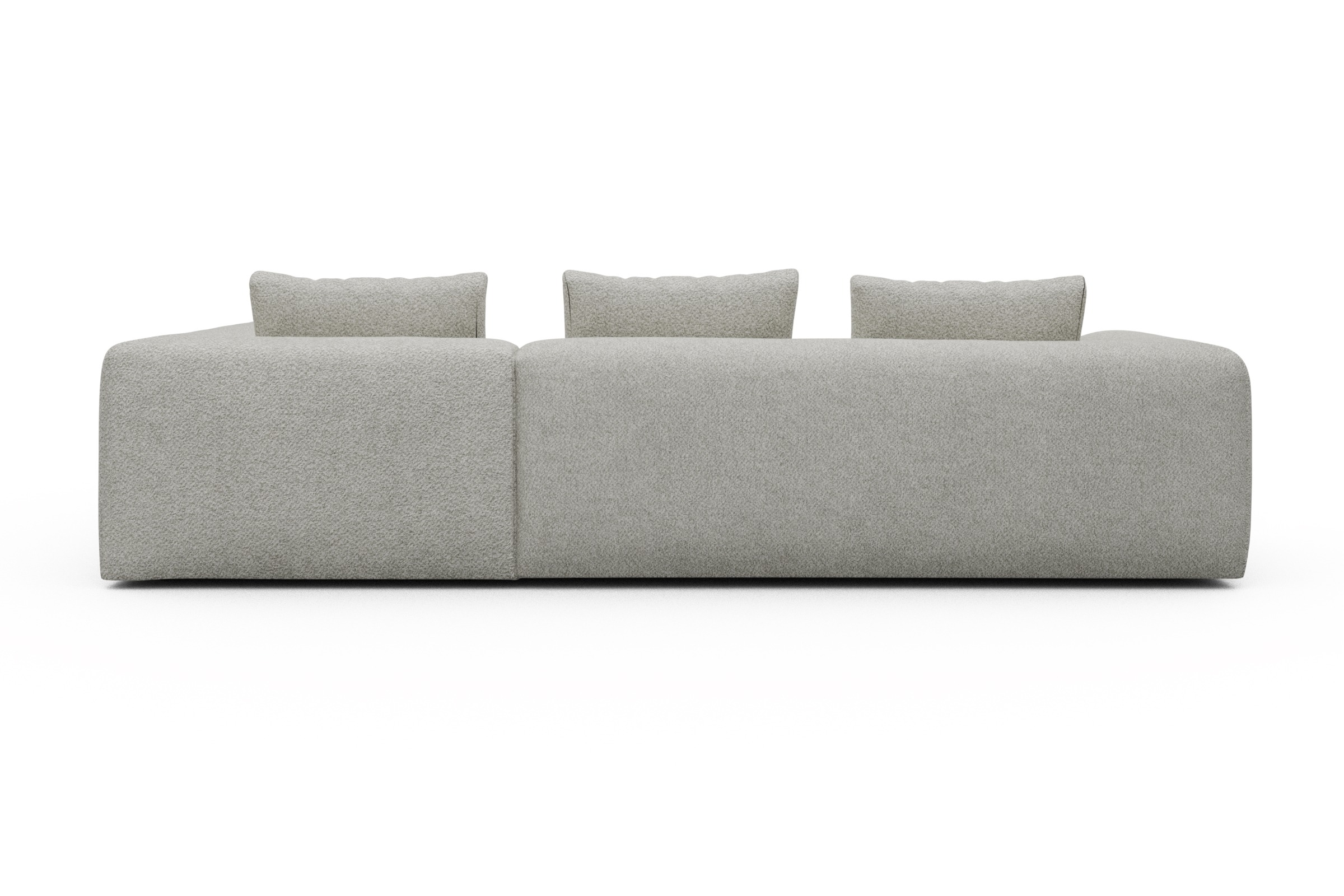 Ecksofa Fred Relax-Ecke rechts mit 2,5-Sitzer Vanora-Warm-Sand
