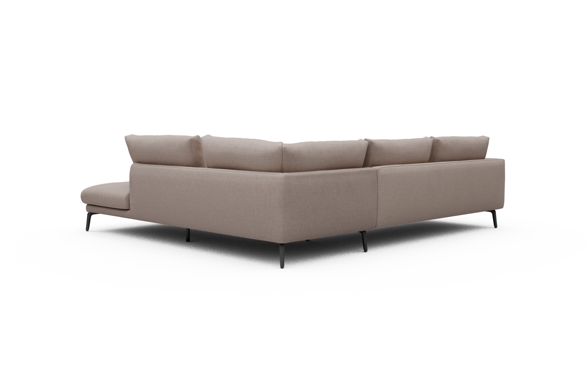 Ecksofa Karl Relax-Ecke rechts mit 2,5-Sitzer Weda-Sand