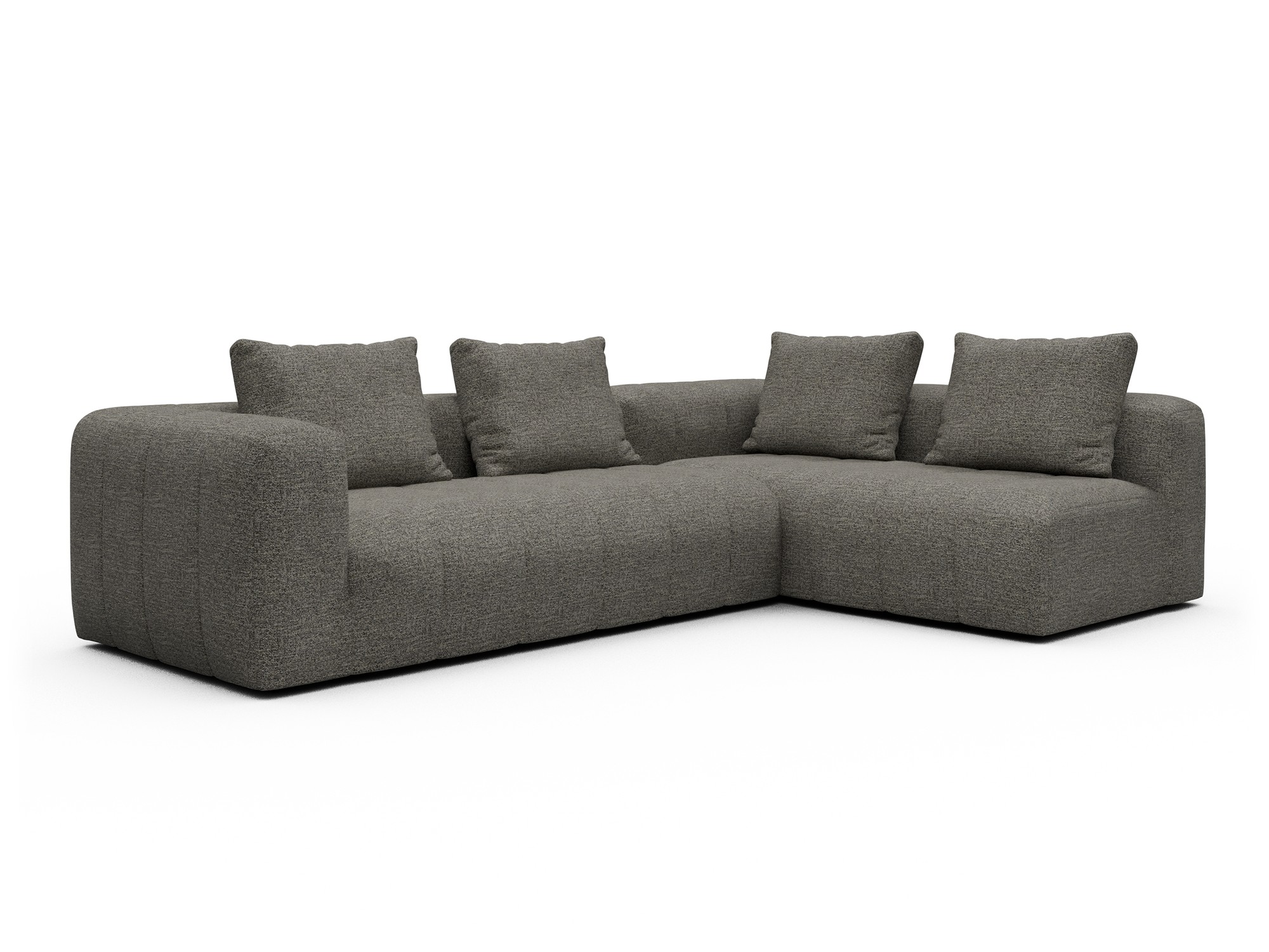 Hugo 2x 2,5-Sitzer Armlehne links Carreno-Sepie-Brown moebelfaktor