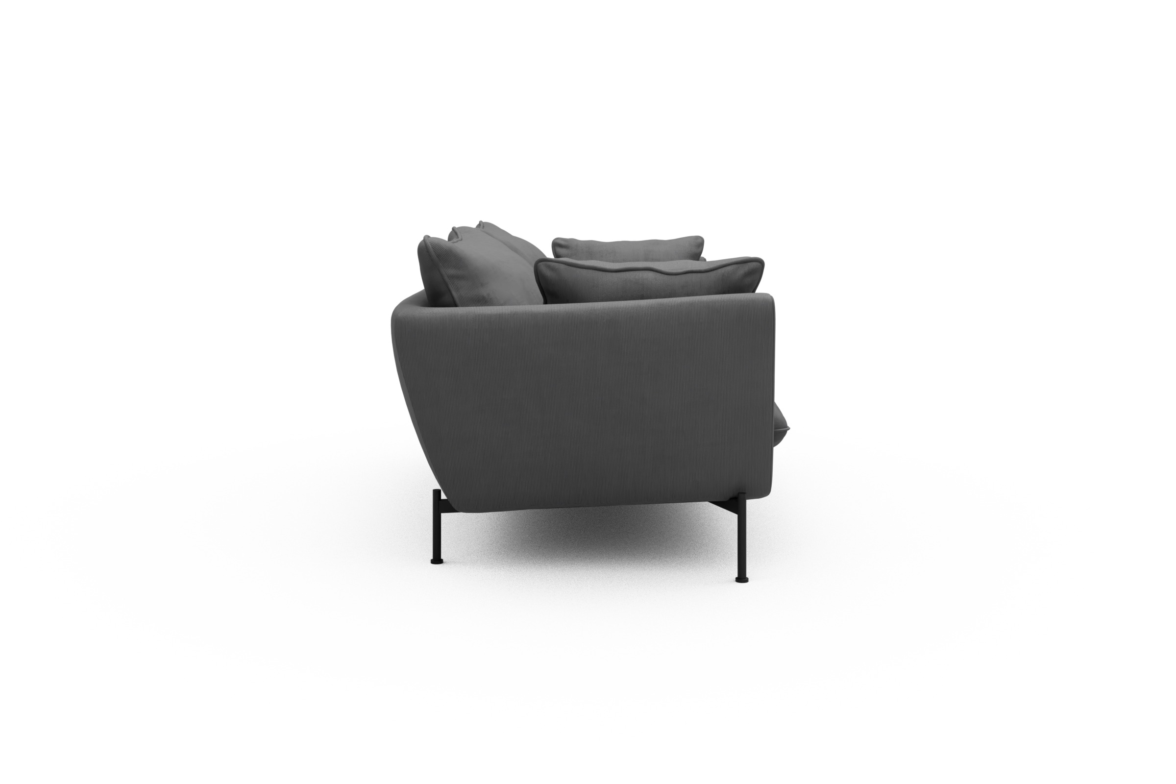 Sofa Anton PREMIUM 2-Sitzer Cordufine-Grey
