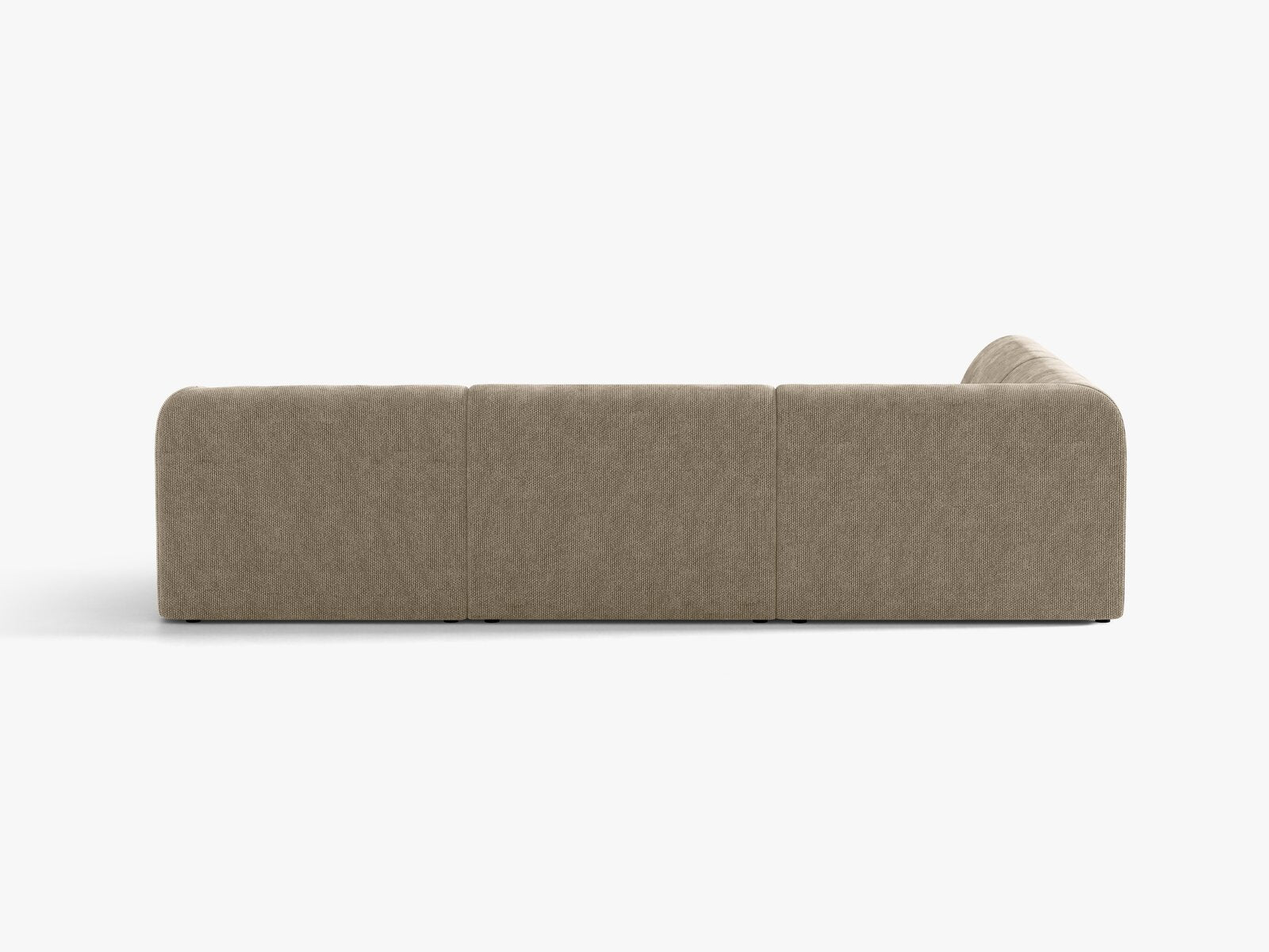 Micadoni Ecksofa Miley 6-Sitzer Links Chenille Haga Beige