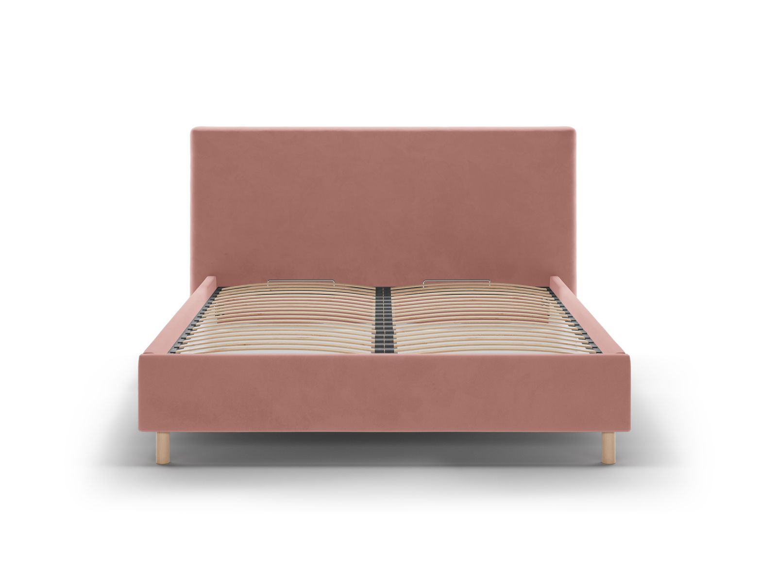 Micadoni Stauraumbett mit Kopfteil Eloise Samt Magic Velvet Rosa 160x200