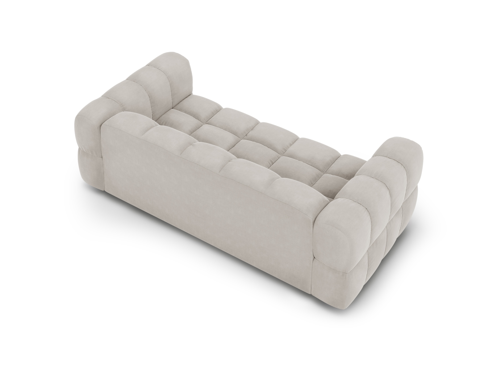 Cosmopolitan Design Sofa Sky 3-Sitzer Samt Casino Helles Beige