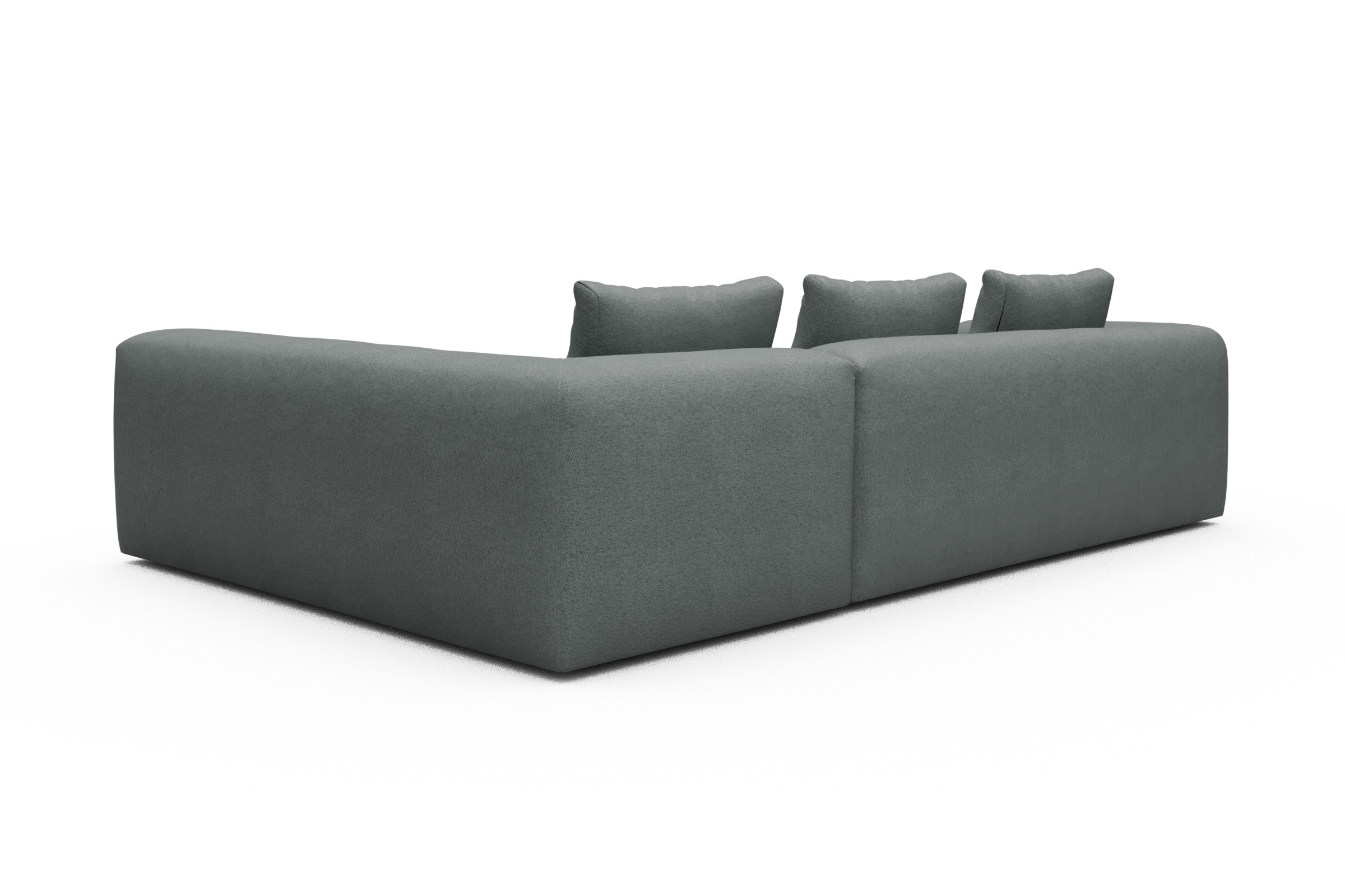 Ecksofa Fred 2x 2,5-Sitzer rechts offen Denari-Soft-Grey