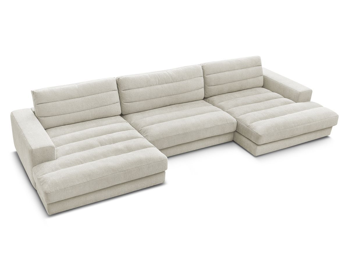 Bobochic Sierra Wohnlandschaft Strukturstoff Beige