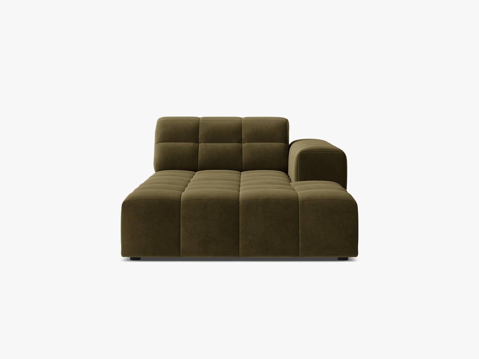 Micadoni Jennifer Chaiselongue Rechts Samt Bluvel Grün