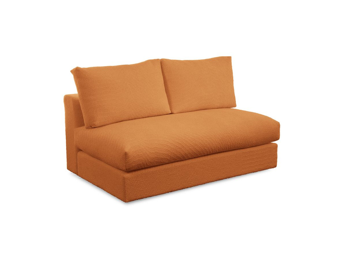 Bobochic Paris Sofamodul 2-Sitzer Bouclé-Stoff Gelb