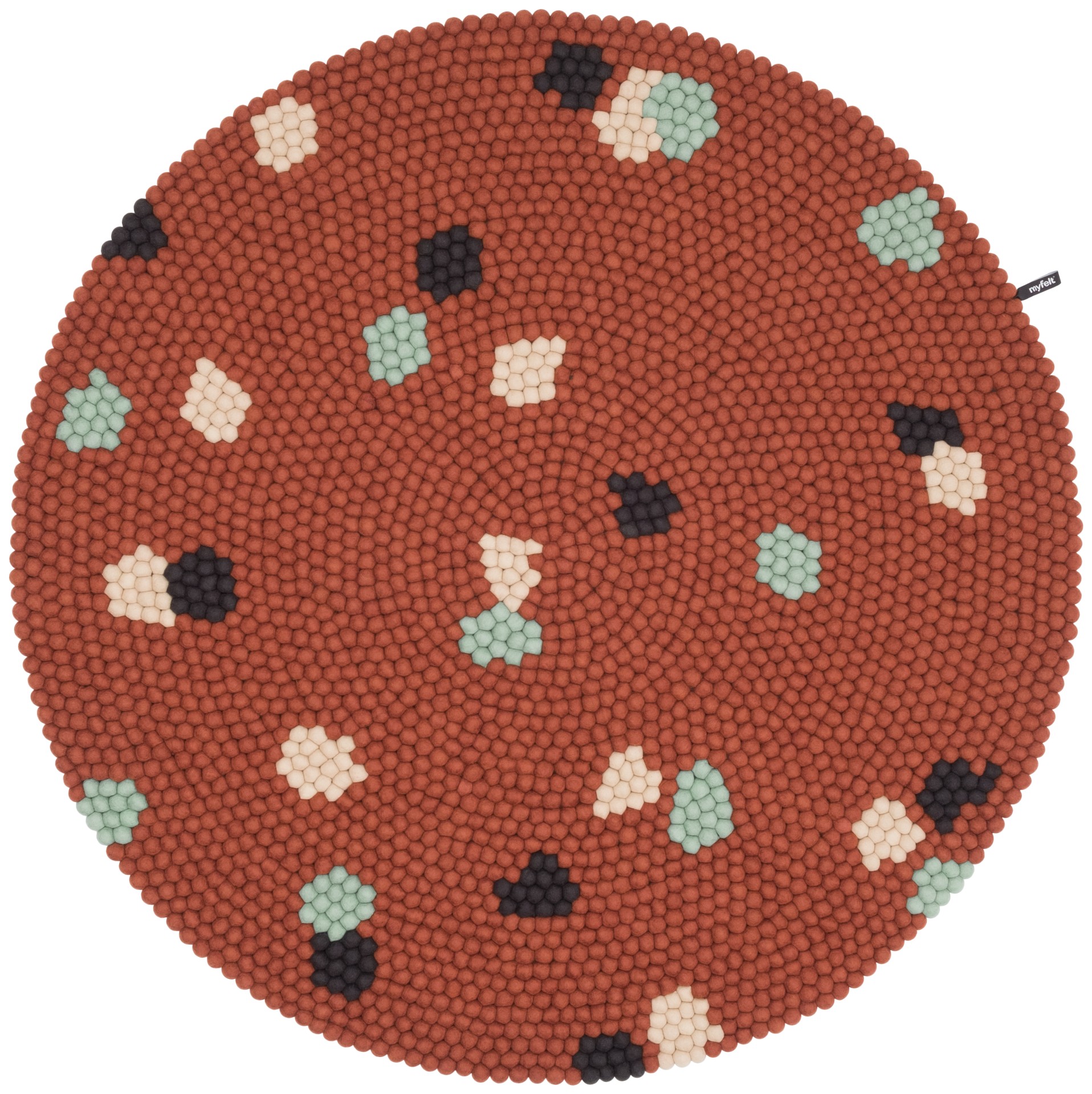 moebelfaktor Terra Rust Filzkugelteppich - 300 cm myfelt