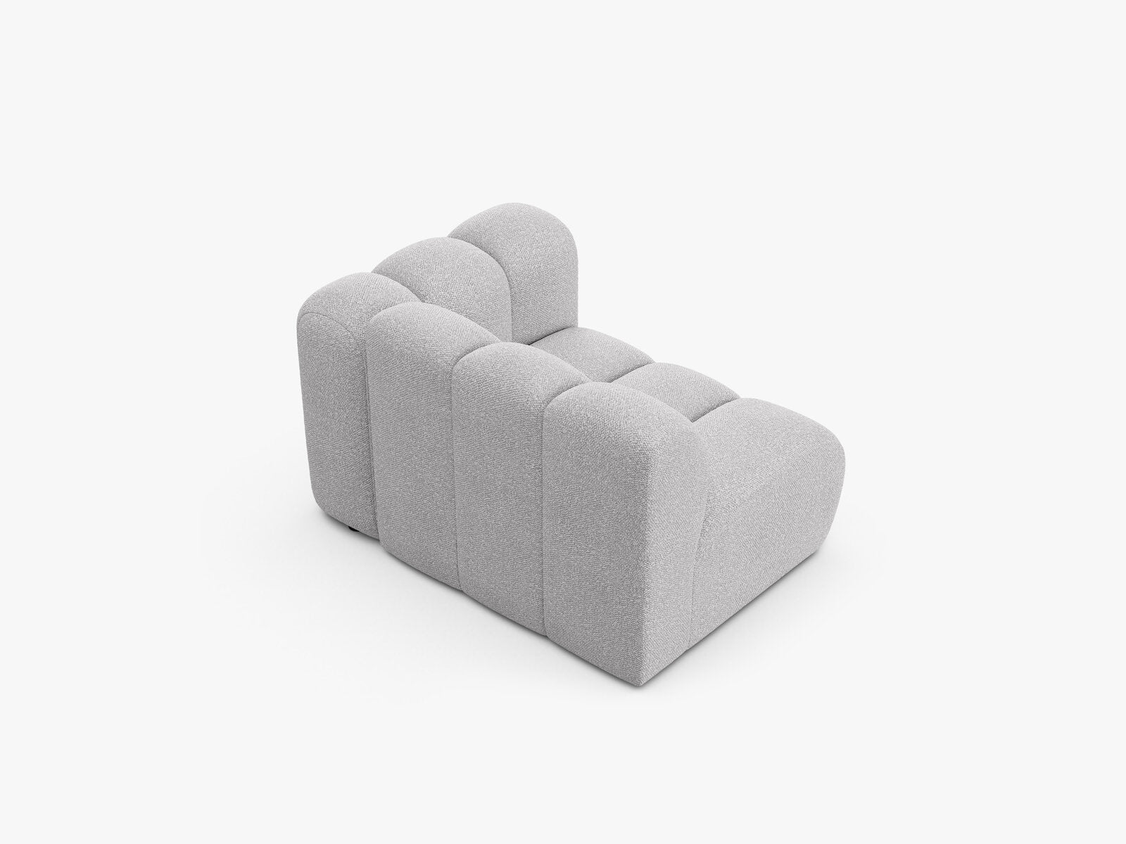 Micadoni Modul Lupine 1-Sitzer Rechts Boucle Baloo Hellgrau