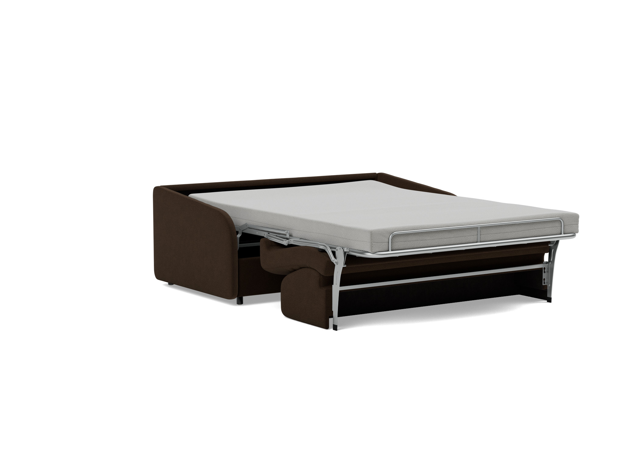 Schlafsofa Eivor mit Taschenfederkernmatratze 140 Strukturierter Stoff Taura 358-Chocco