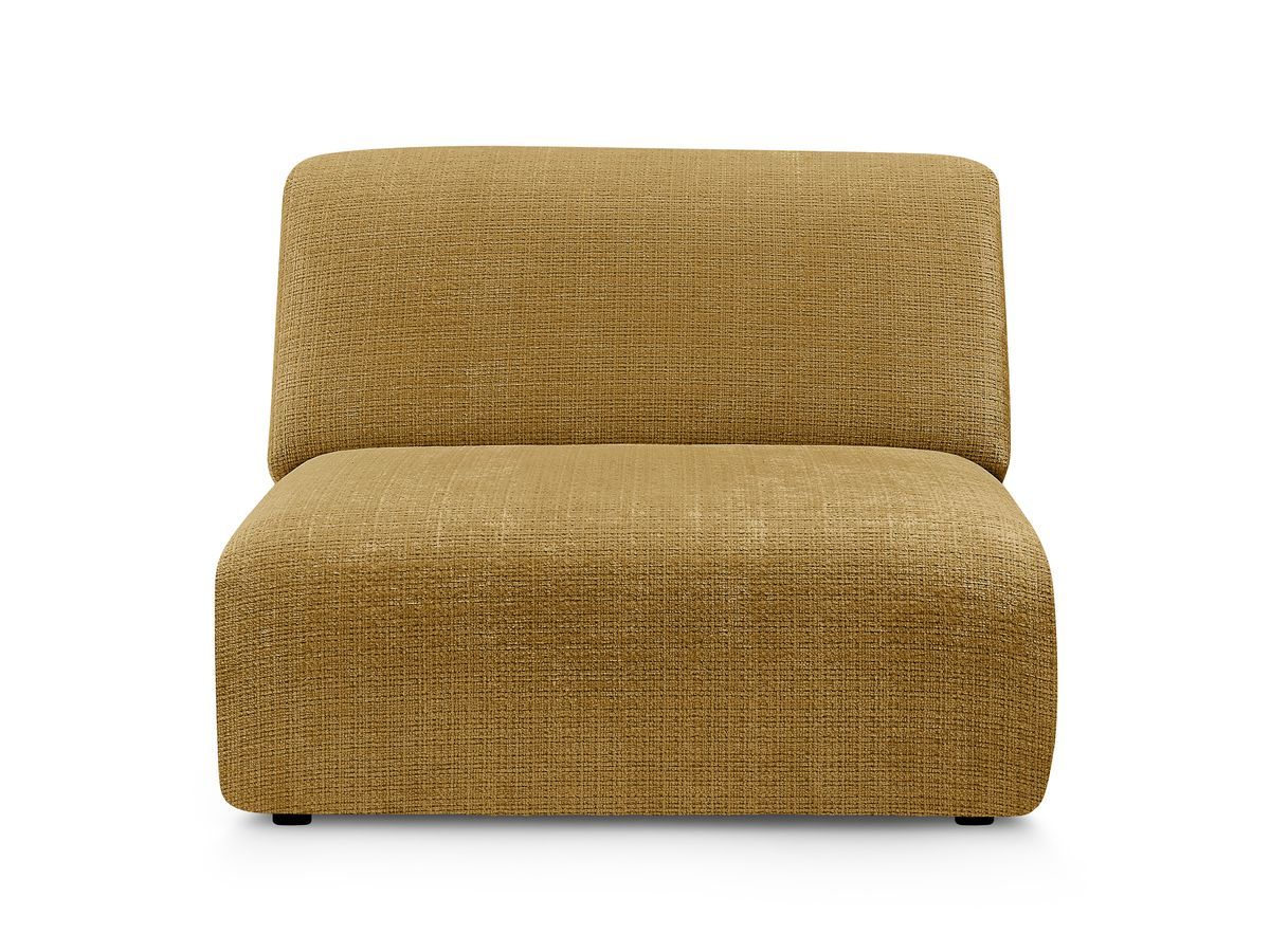 Bobochic Sirius Sofamodul 1-Sitzer Strukturstoff Gelb