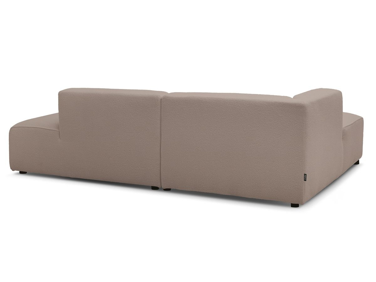 Bobochic Megeve Ecksofa Bouclé-Stoff Braun Ecke links