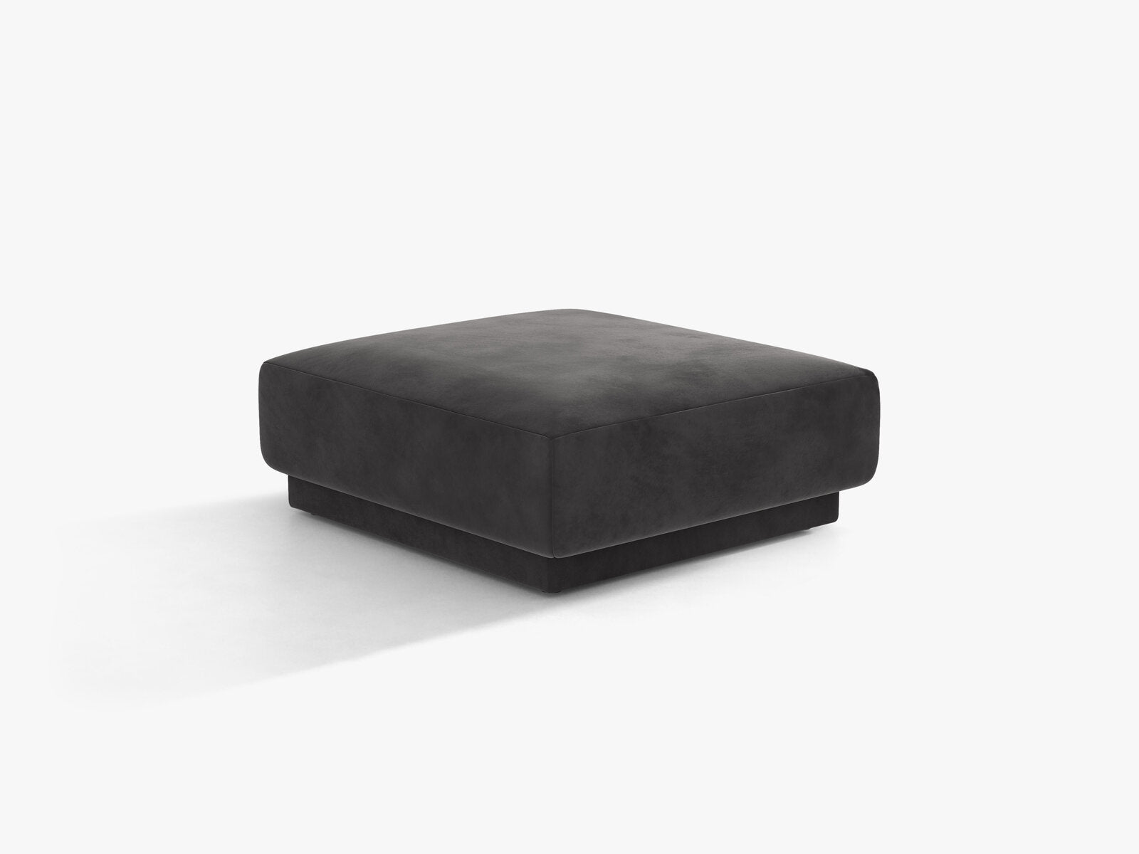 Micadoni Hocker Miley 1-Sitzer Samt Bluvel Grau