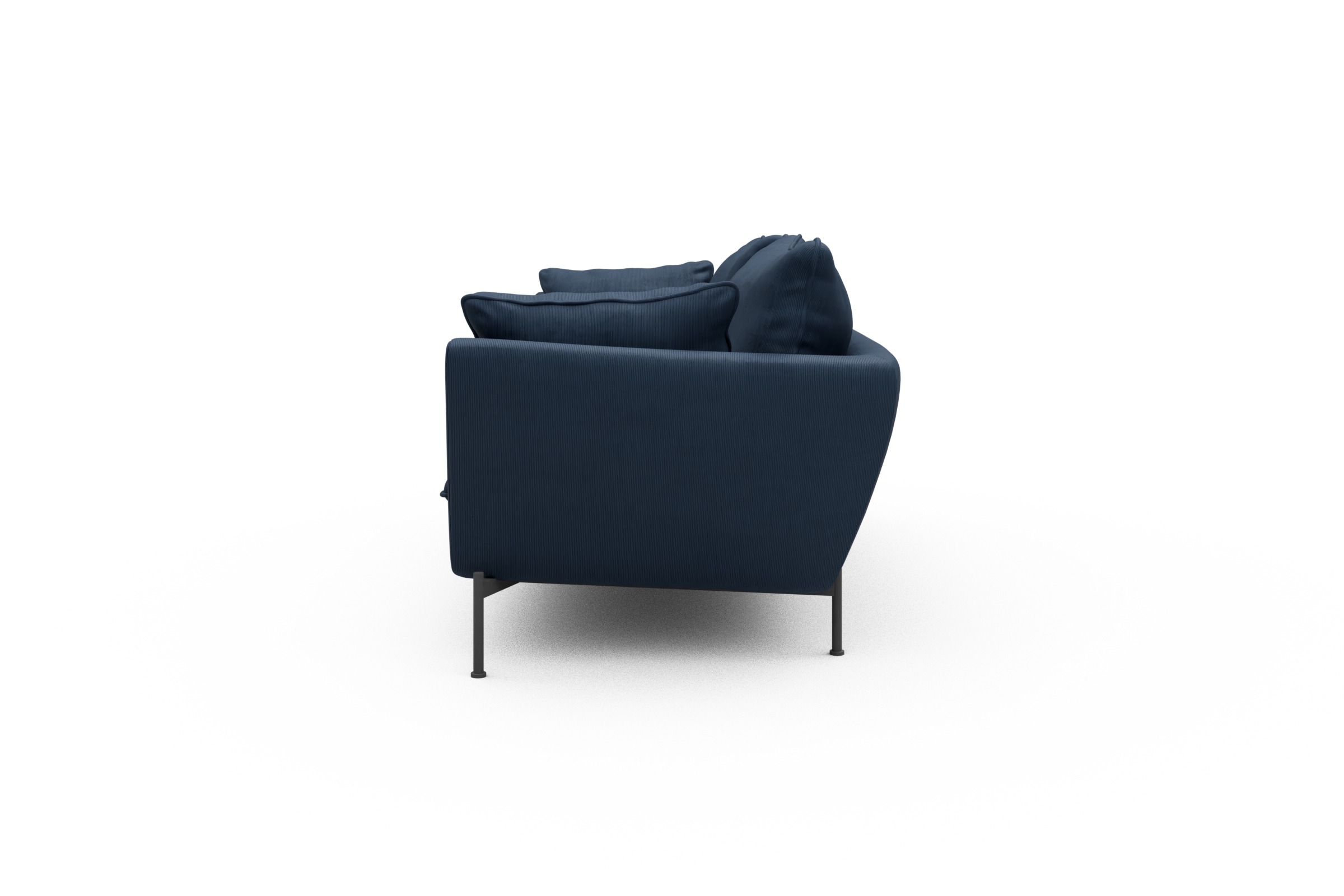 Sofa Anton PREMIUM 3-Sitzer Cordufine-Royal-Blue