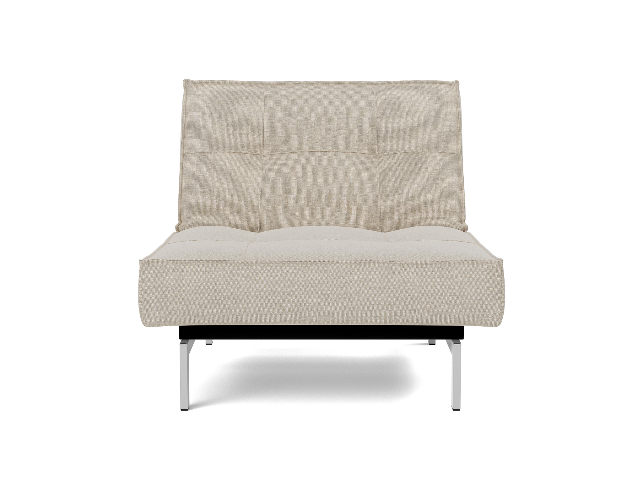 Sessel Splitback Flachgewebe Phobos 586-Latte Beine Chrom