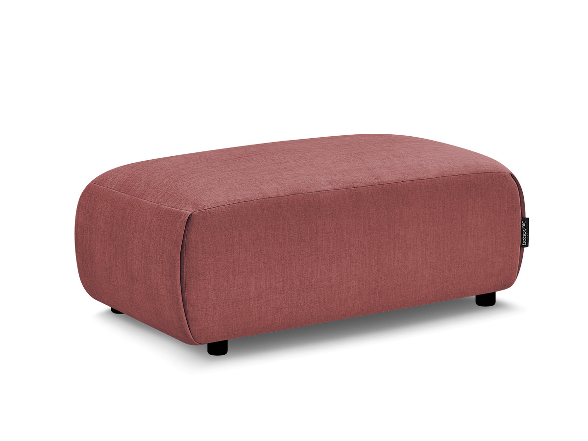 Bobochic Jana Pouf 63 × 114 cm Samt Orange