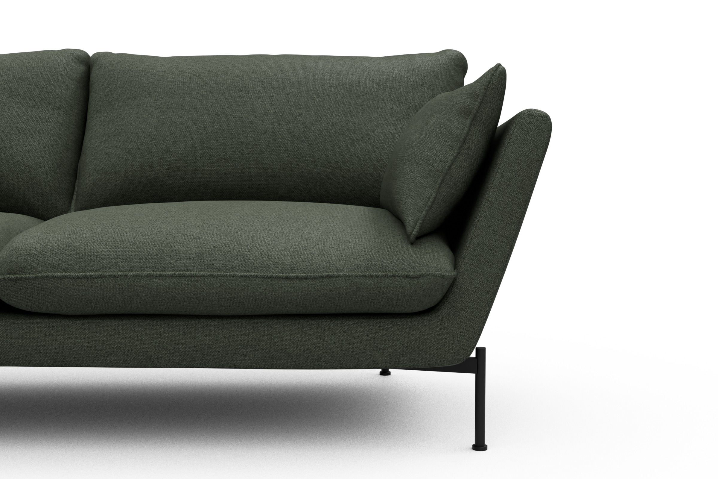 Sofa Anton 3-Sitzer Denari-Forest-Green