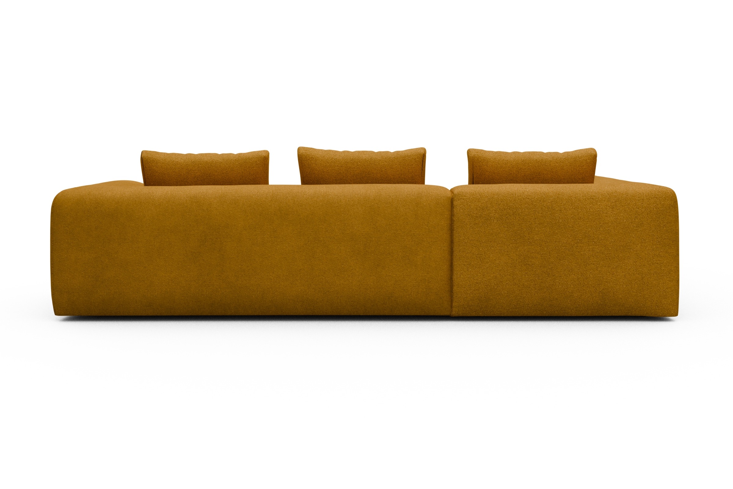 Ecksofa Fred Relax-Ecke links mit 2,5-Sitzer Boucle-Ochre