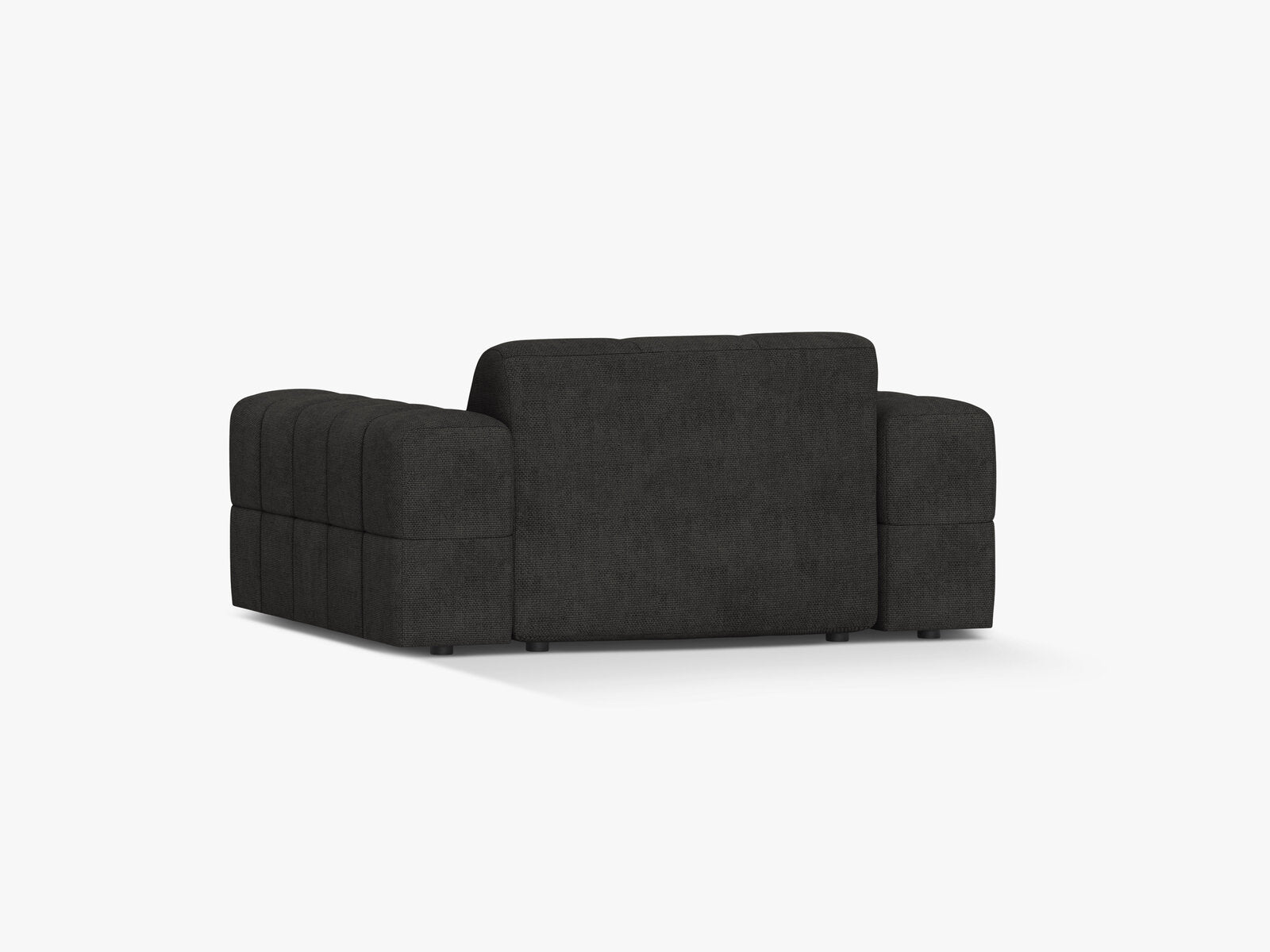 Micadoni Sessel Jennifer 1-Sitzer Chenille Eden Dunkelgrau