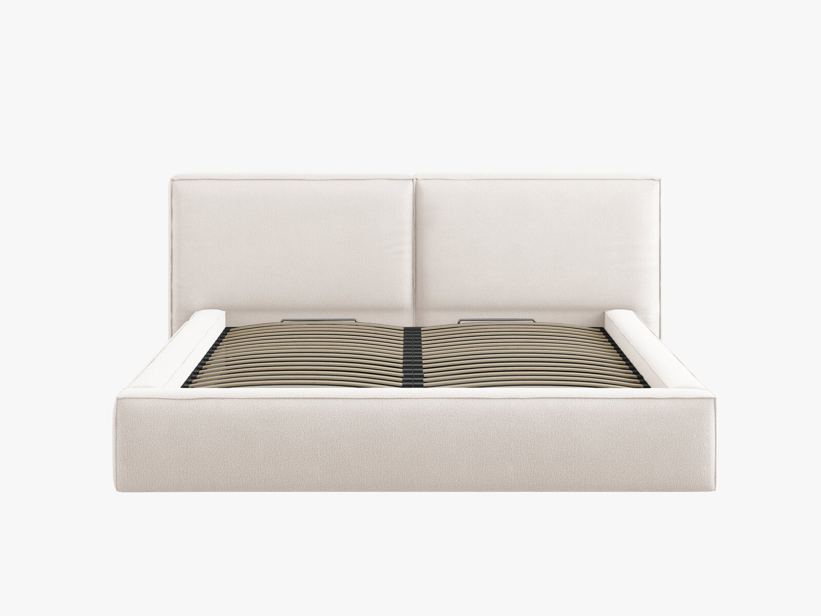 Micadoni Bett Jodie Strukturierter Stoff Megan Helles Beige
