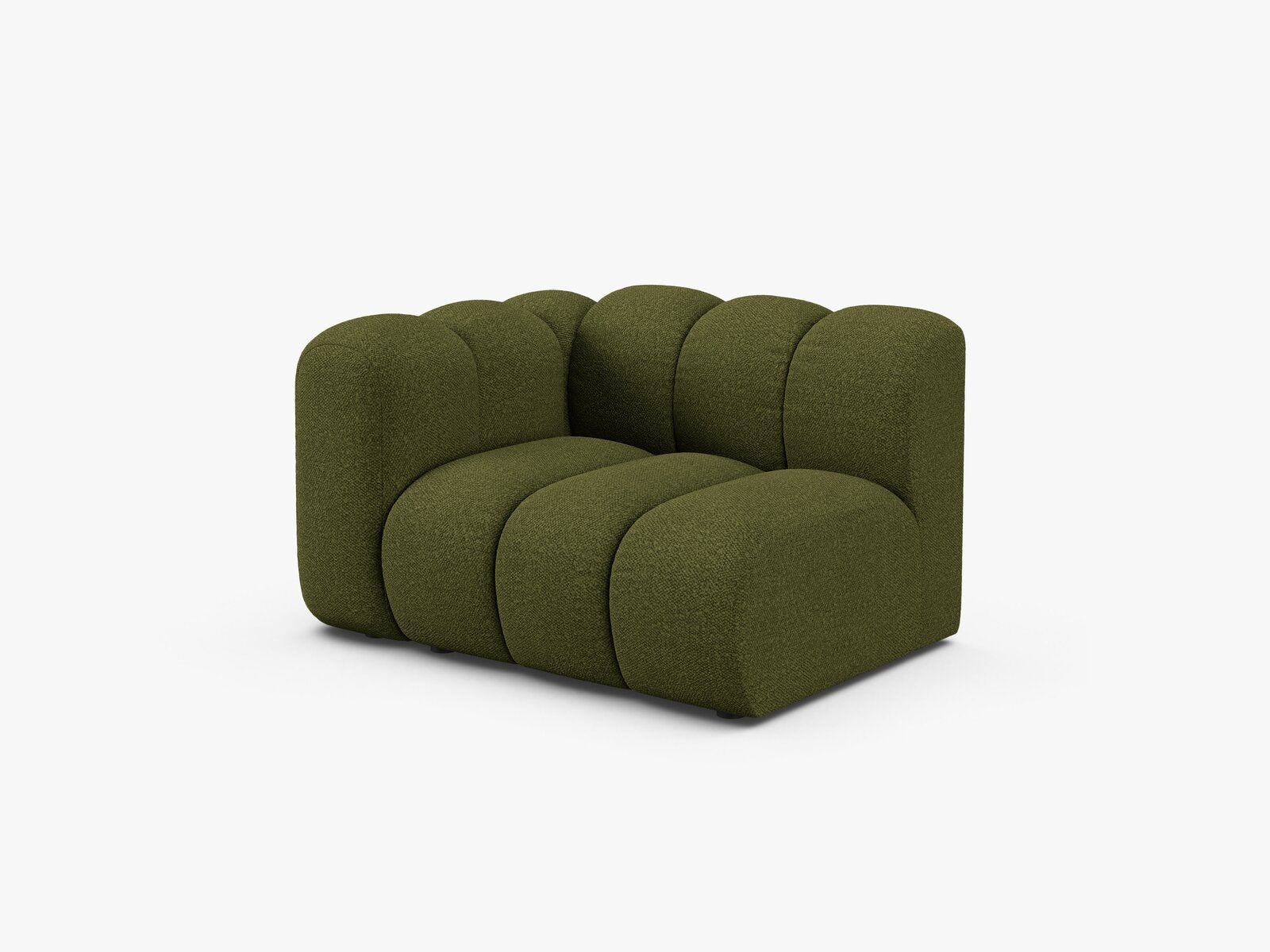 Micadoni Modul Lupine 1-Sitzer Links Boucle Baloo Dunkel-Olivgrün