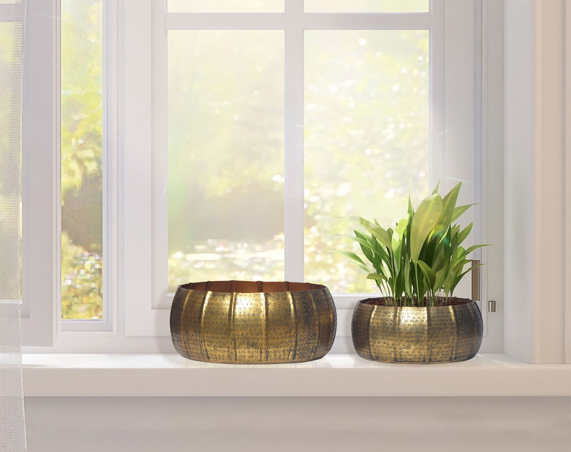 Blumentopf Idre Gold Ø 39 cm