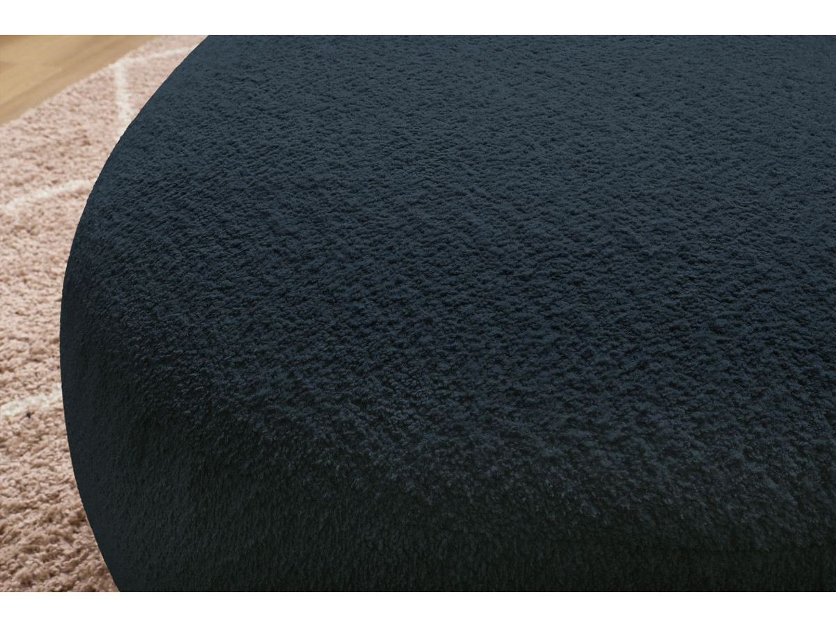 Bobochic Saint-germain Pouf Bouclé-Stoff Dunkelblau