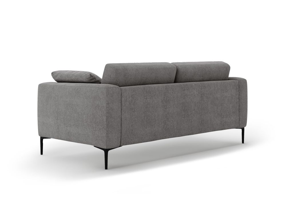 Cosmopolitan Design Sofa Lazio 3-Sitzer Strukturierter Stoff Sorella Grau