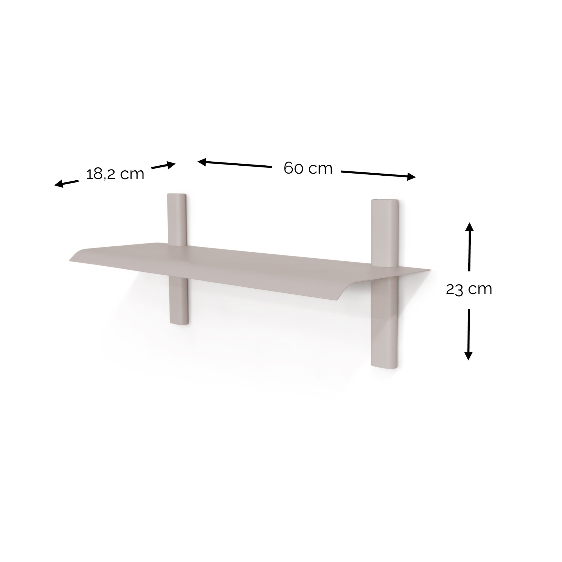 Spinder Design Wandregal Hola 2 Silky Taupe