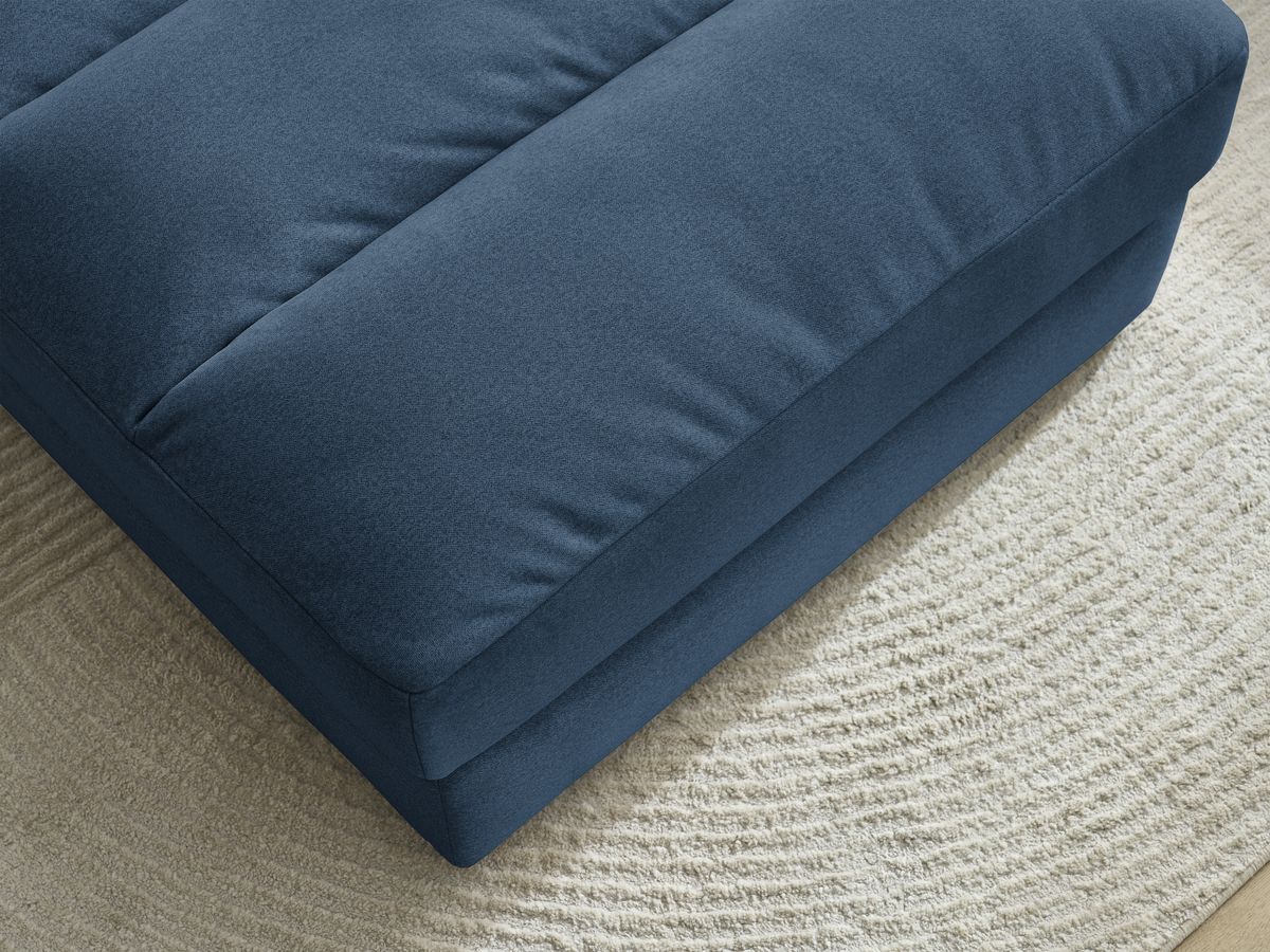 Bobochic Sierra Pouf Samt Dunkelblau