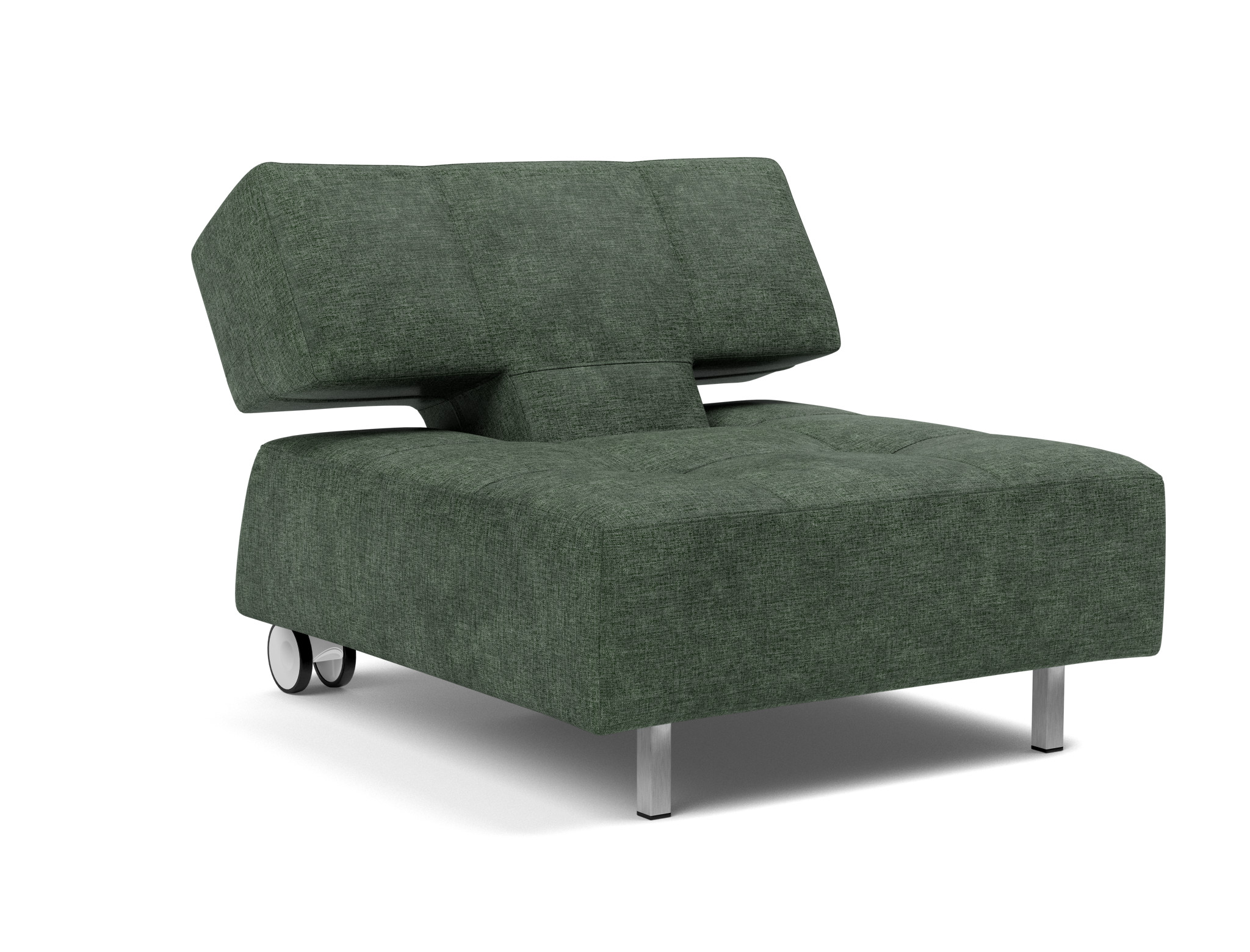 Sessel Long Horn D.E.L. Flachgewebe Avella 281-Pine-Green