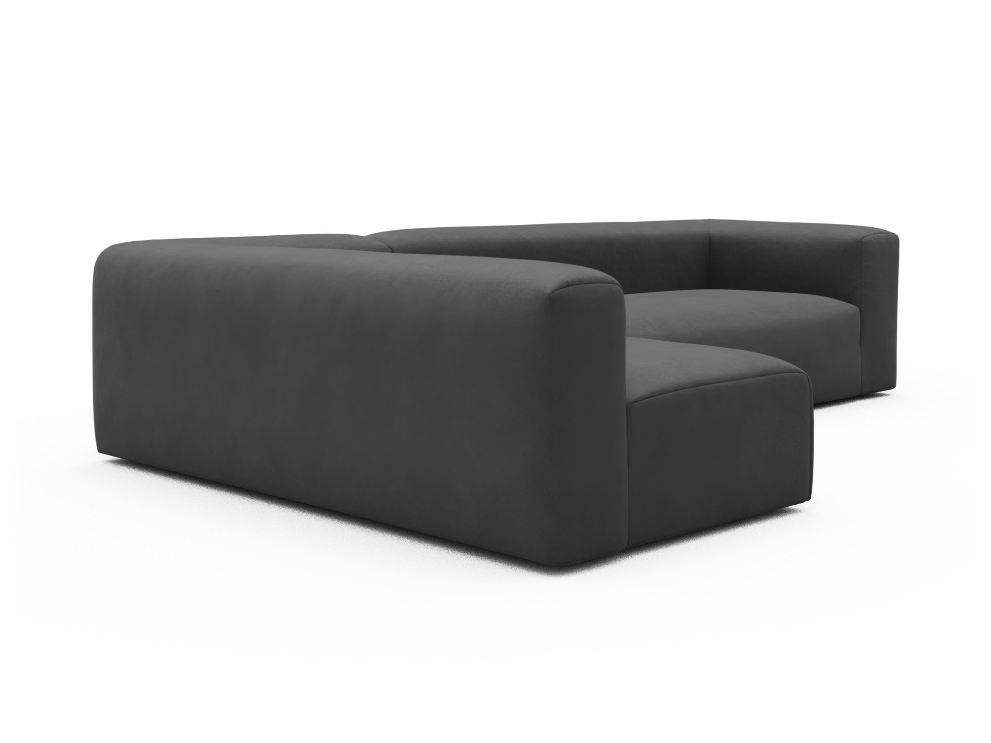 Skandi Home Ecksofa Fred 2x 2,5-Sitzer links offen Satya-Zinc moebelfaktor