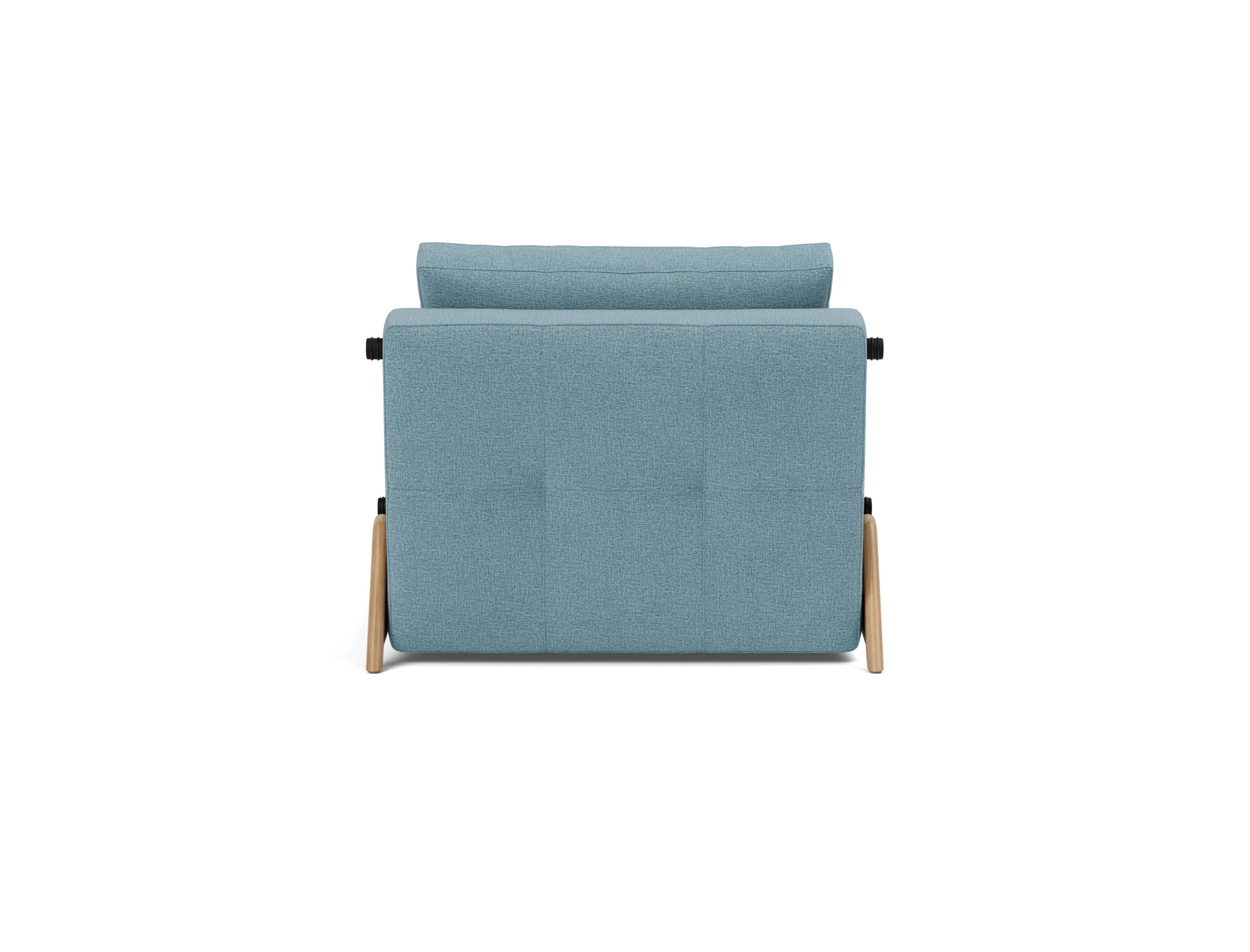 Schlafsessel Cubed 90 Flachgewebe Mixed Dance 525-Light-Blue Beine Eiche