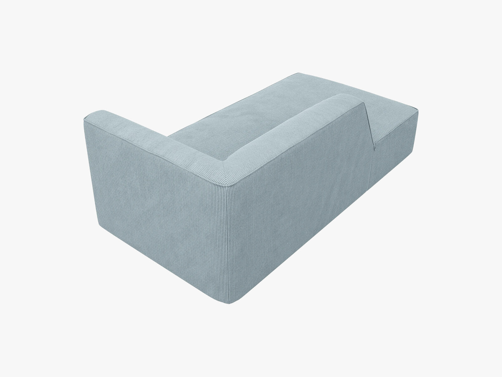 Micadoni Recamiere Ruby 1-Sitzer Links Kord Scala Hellblau