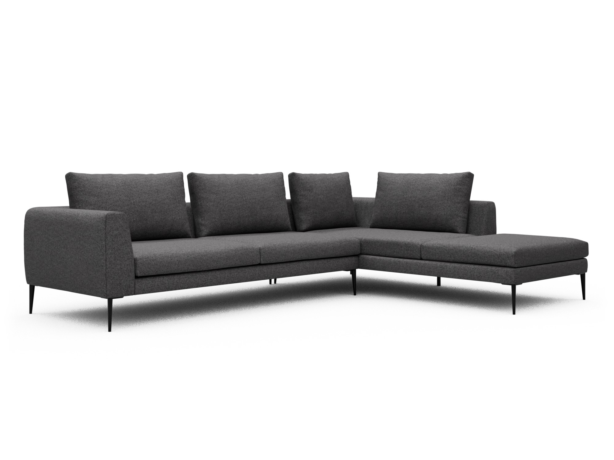 Skandi Home Ecksofa Paul Relax-Ecke rechts mit 3-Sitzer Sama-Antracite moebelfaktor