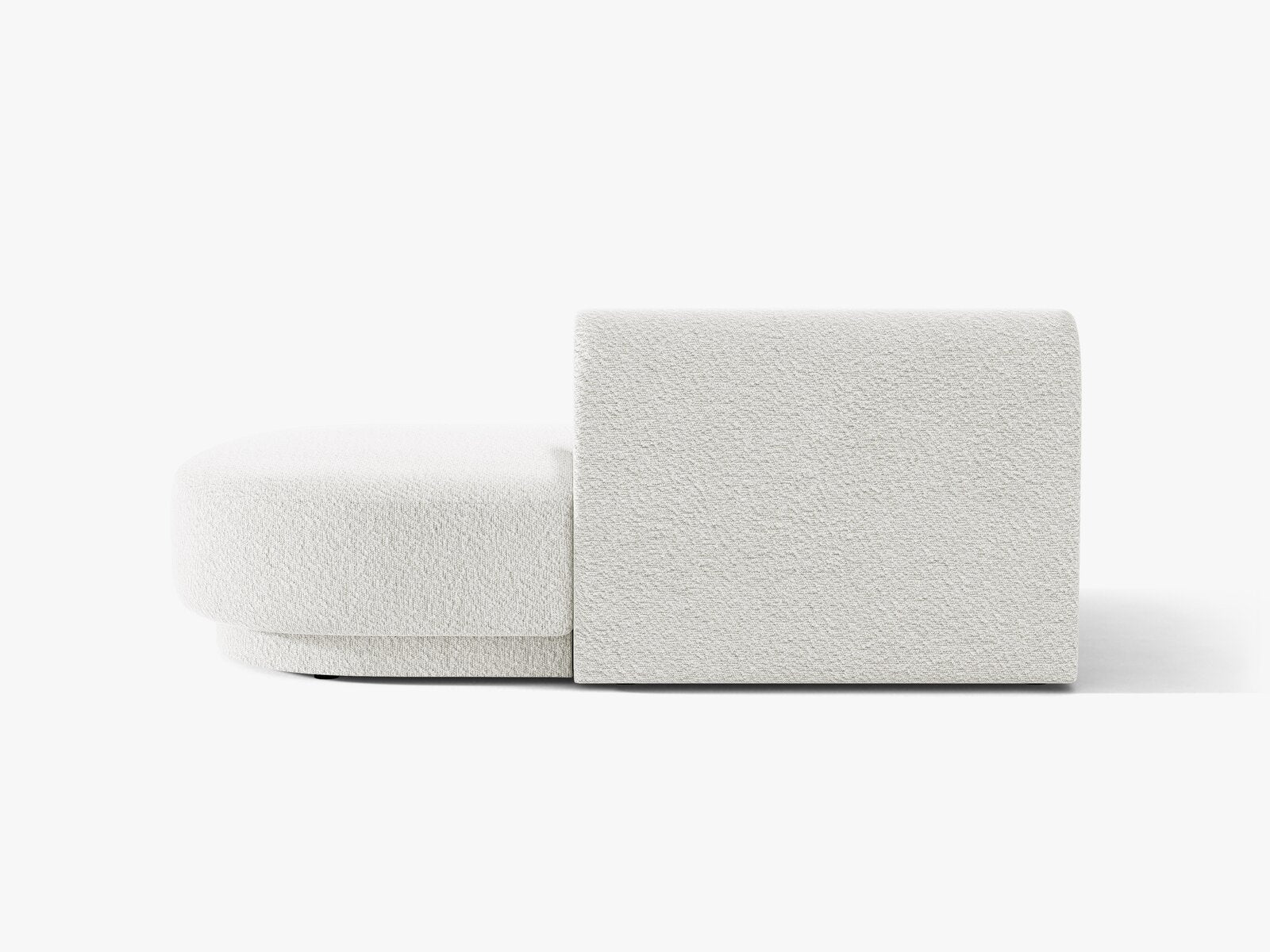 Micadoni 2-Sitzer Sitzmodul offen Miley Rechts Boucle Baloo Weiß