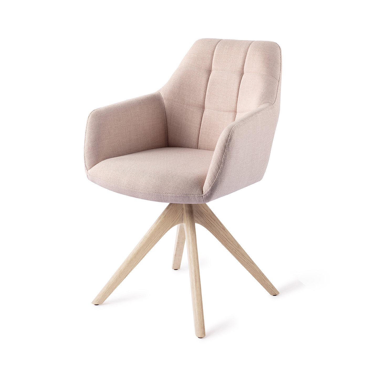 Jesper Home Esszimmerstuhl Noto Petal Pink Revolve Eiche gebleicht