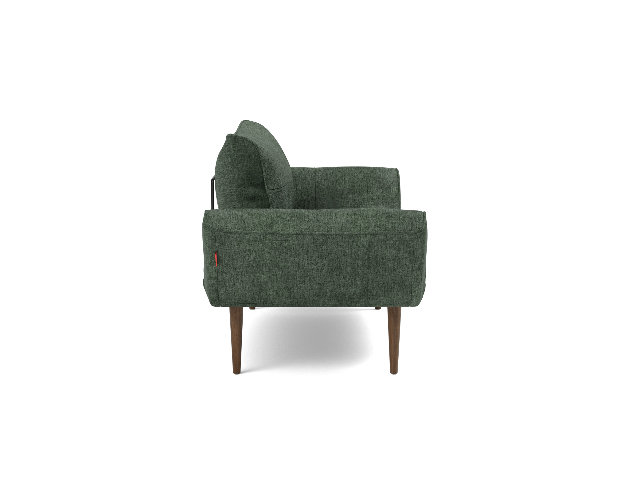 Tagesbett Zeal Flachgewebe Avella 281-Pine-Green Beine Styletto Eiche dunkel